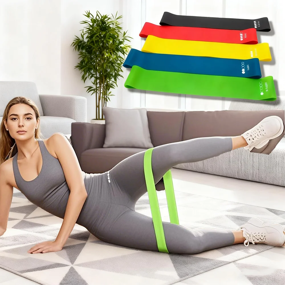 5 Levels Portable Fitness Workout Equipment Rubber Resistance Bands Yoga Gym Elastic Strength Pilates Crossfit Weight Sports